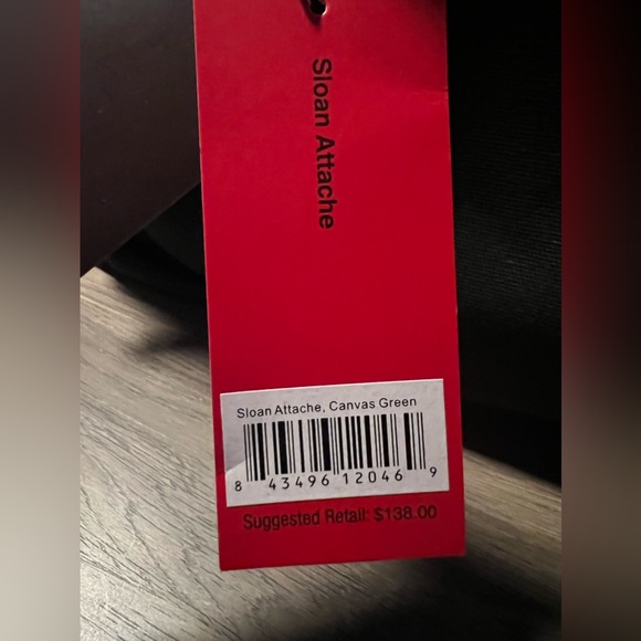 Sloan Attach Green Canvas Bag by Baekgaard casual briefcase - Picture 2 of 5